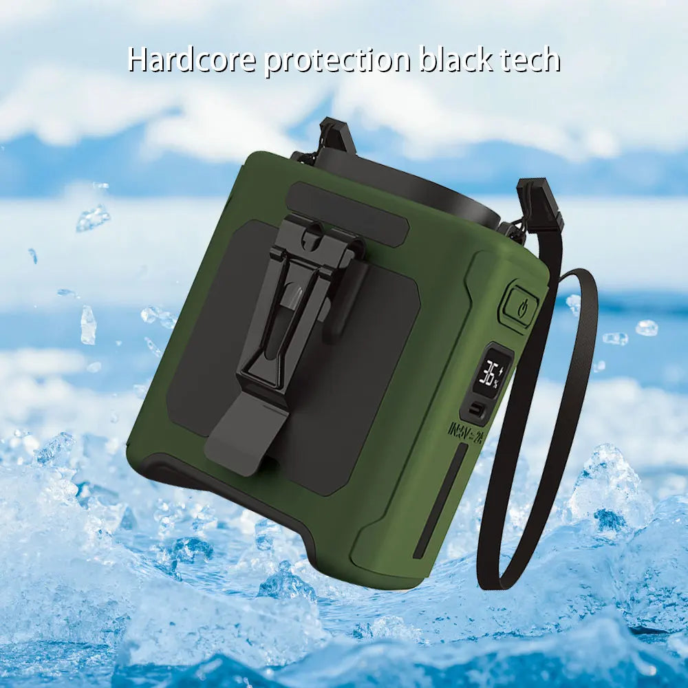 10000mAh Clip Fan with 5 Speeds & Light