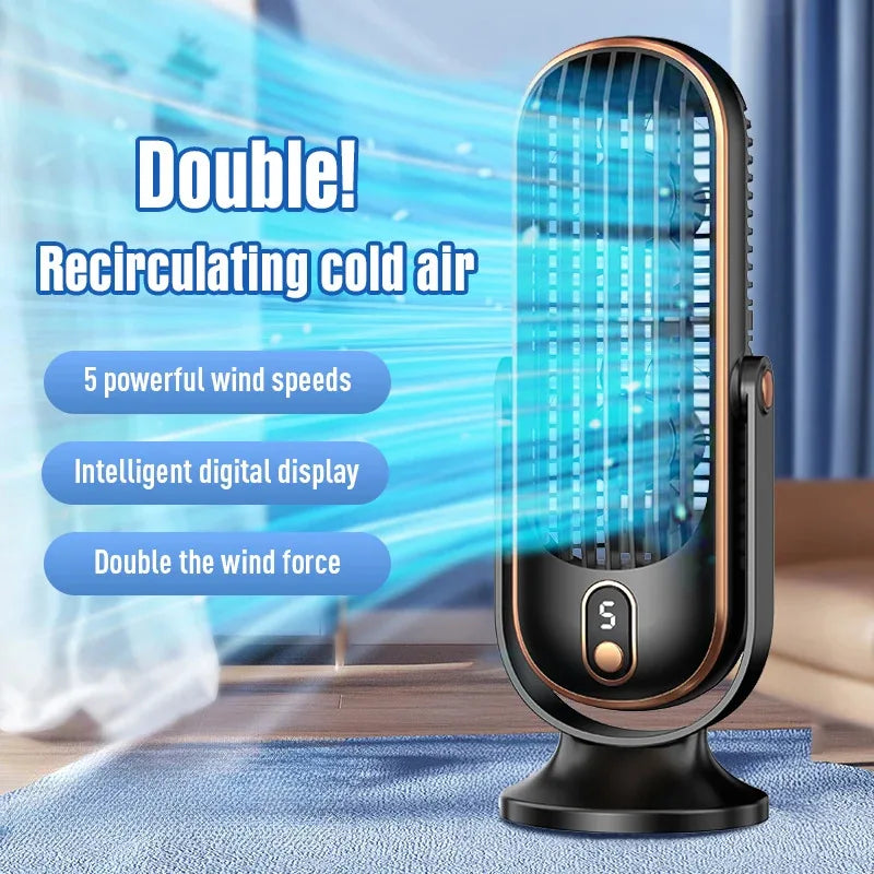Portable desktop fan