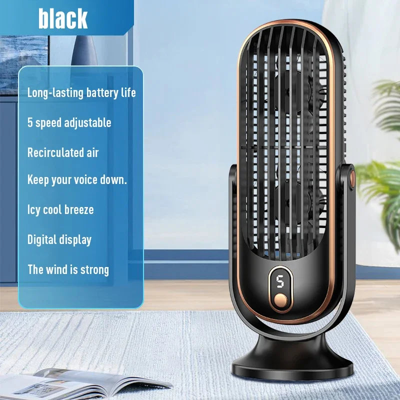 Portable desktop fan
