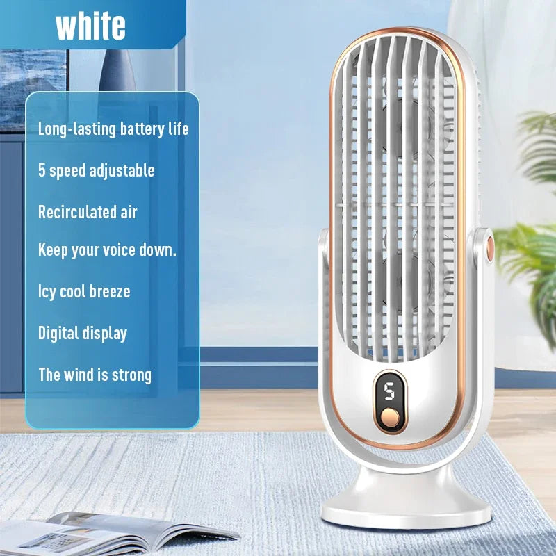 Portable desktop fan