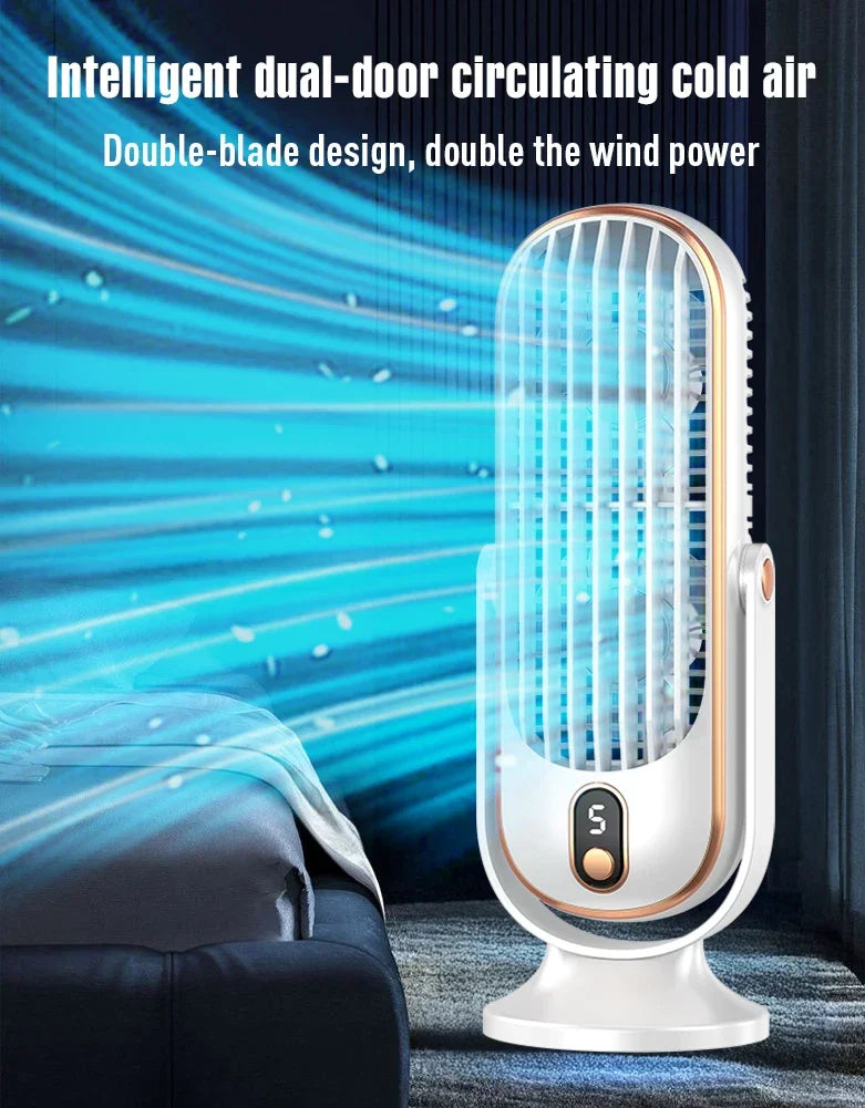Portable desktop fan