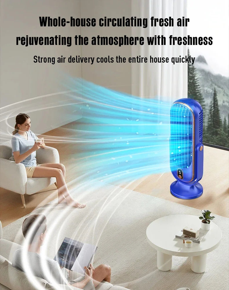 Portable desktop fan